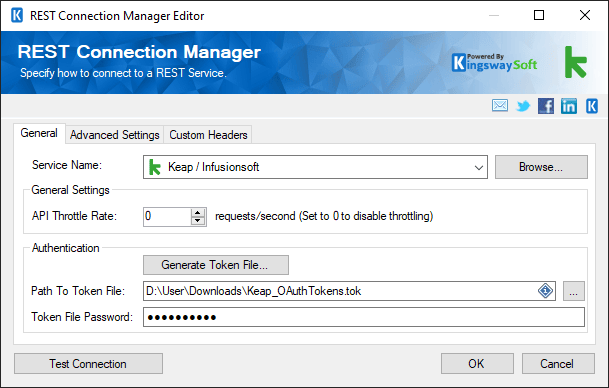 Help Manual Infusionsoft Connection Manager KingswaySoft